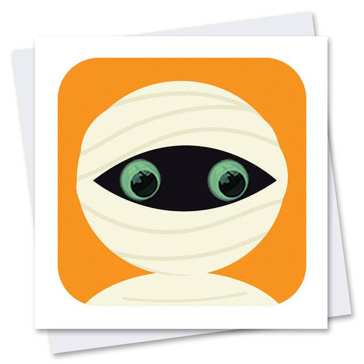 Halloween Cards | Halloween Party Invitations | Mummy Card for wholesale by Stripey Cats Cards