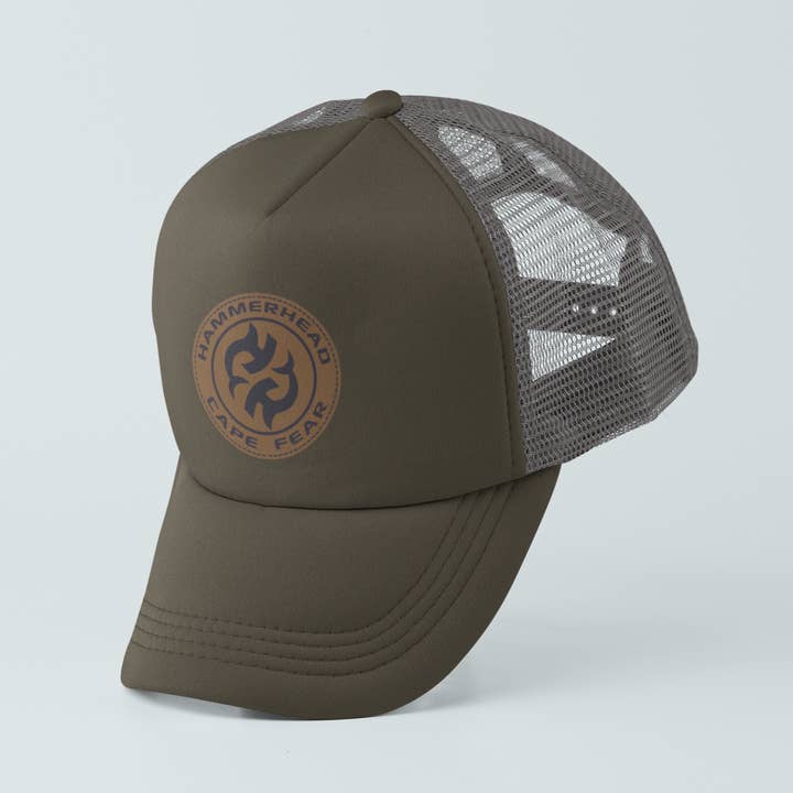 Trucker Hat | Chocolate Chip-Gray for wholesale by Hammerhead Cape Fear