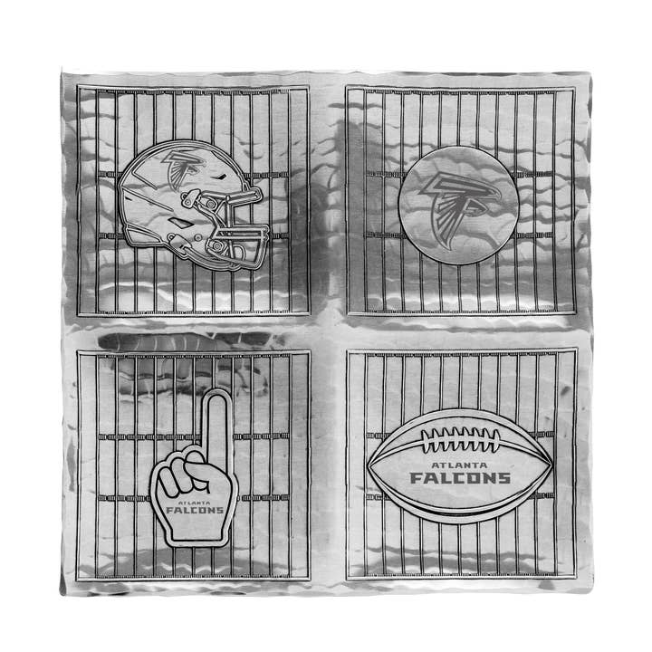 Plateau de service quadruple pour jour de match des Atlanta Falcons pour la vente par Wendell August