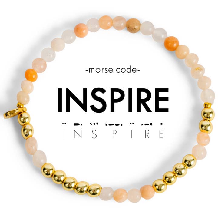 Goldenes Morsecode-Armband | INSPIRE für den Großhandel von ETHICGOODS