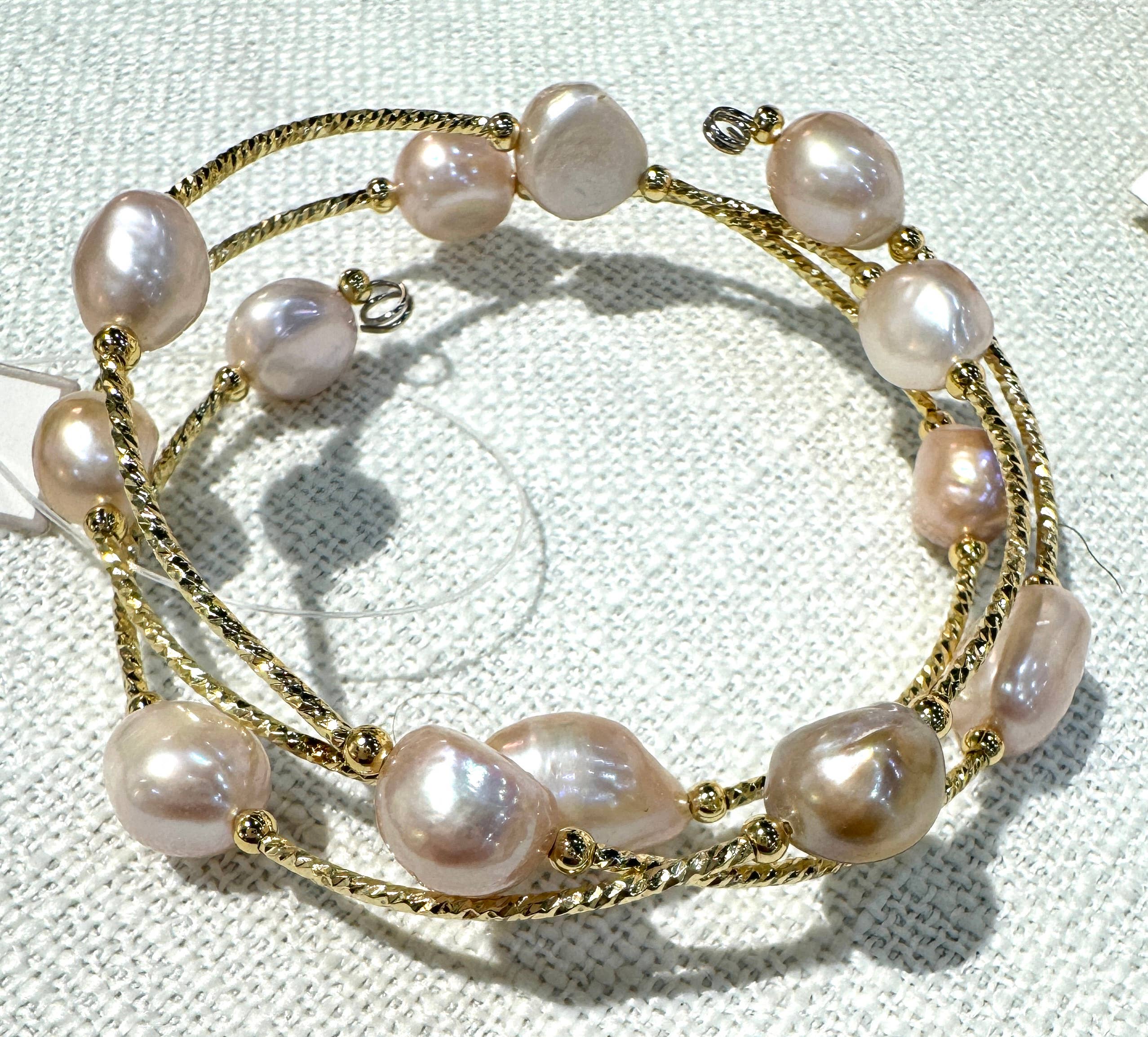 Studio G - Vente Bracelet de perles - Bracelet en perles de pomme de terre GD Gold Wrap #1501