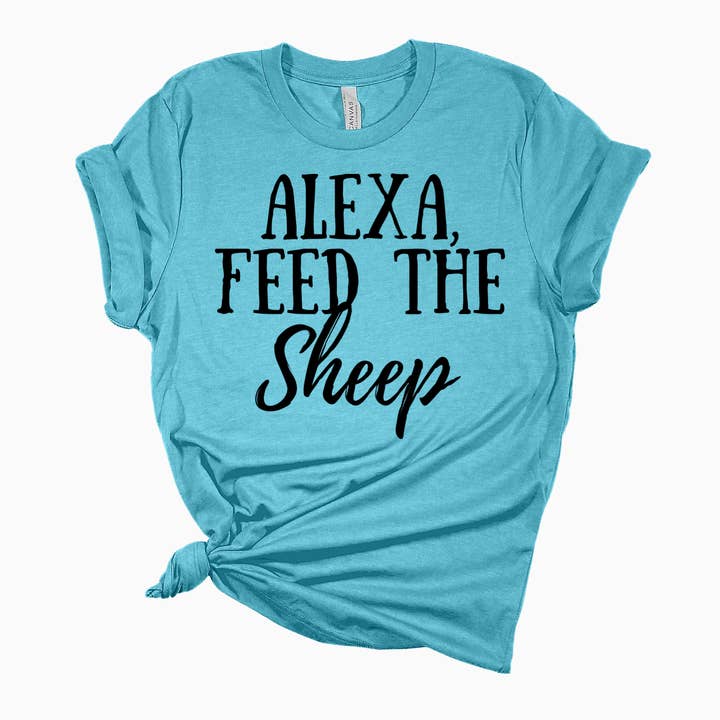 Alexa, Feed the Sheep Graphic Tee for wholesale by Agvocate Apparel