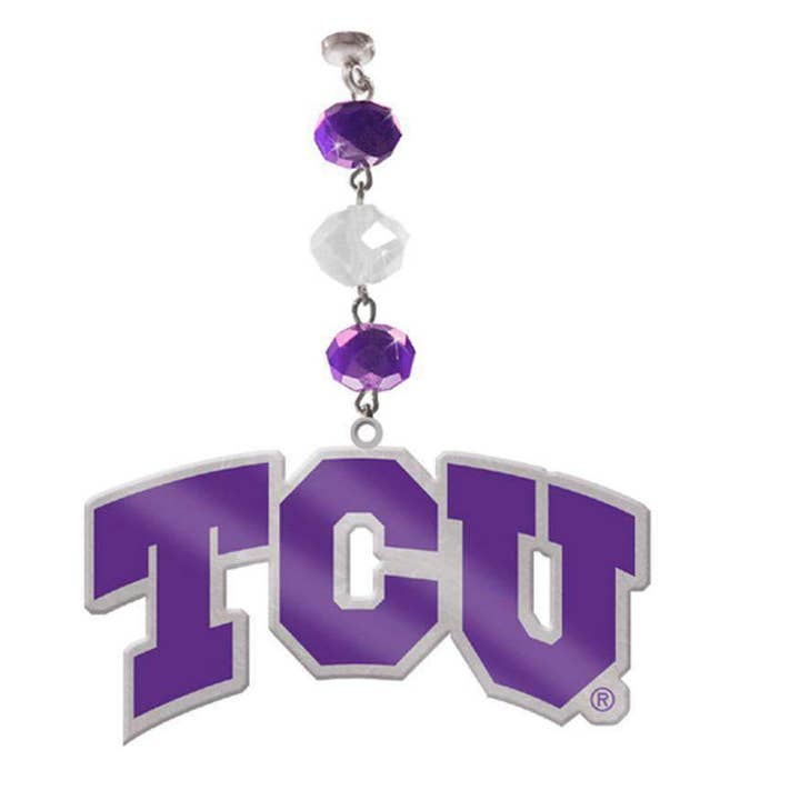 Texas Christian University - Logo Acrylic (set of 3) MAGNETIC ORNAMENT for wholesale by MagTrim