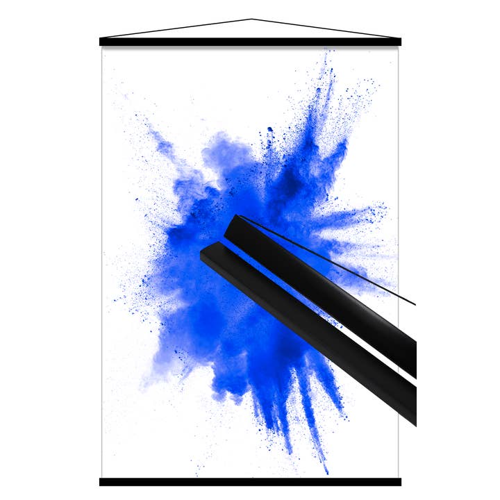 Close Up GmbH - Vendita all'ingrosso Cornice portafoto - Strisce per poster nere 100 cm (coppia), alternative alle cornici