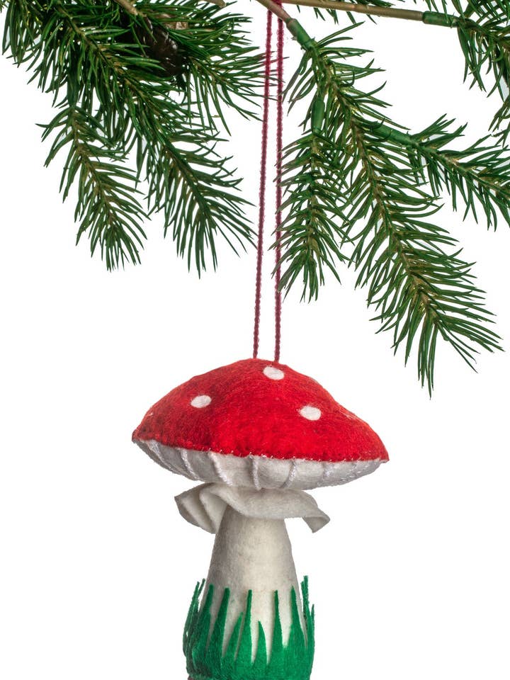 Mushroom Ornament for wholesale by Silk Road Bazaar