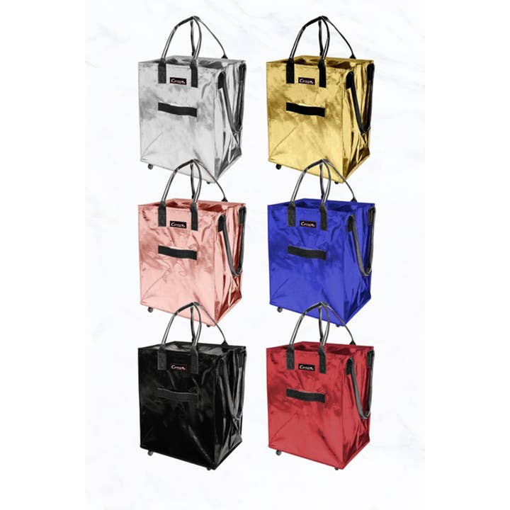 Suzie Q USA - Wholesale Grocery/Shopping Bag - Removable Rolling Shopping Bag