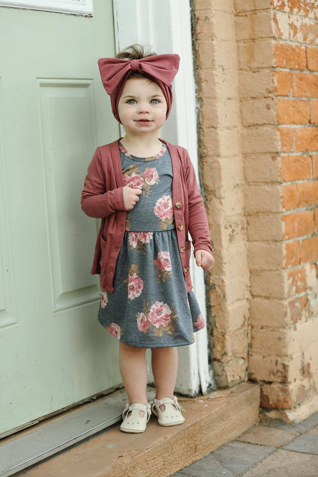 Navy Fields - Wholesale Cardigan - Kids - Mauve Cardigan4