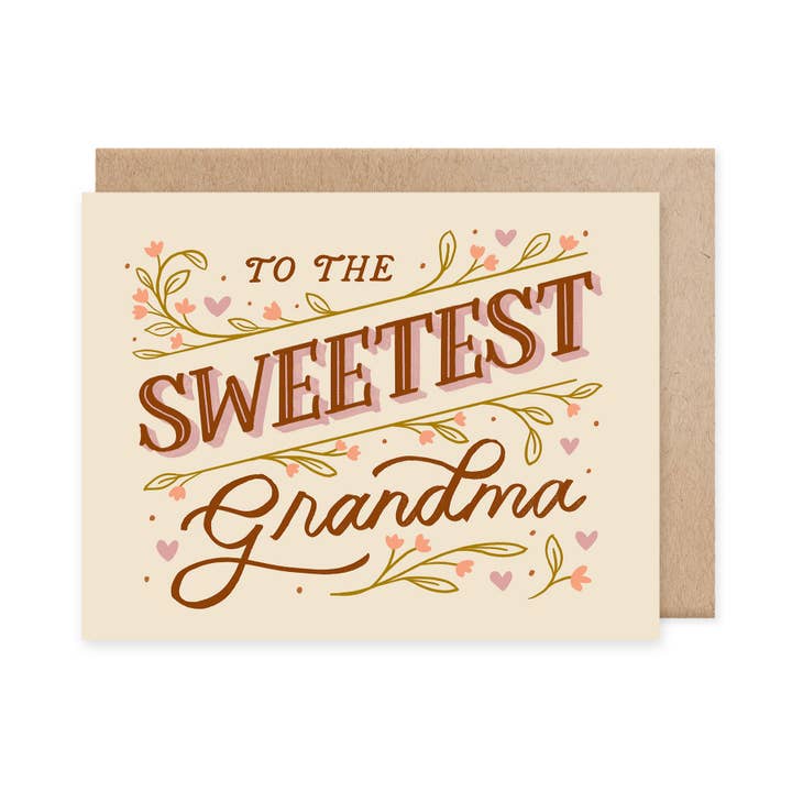 Det sødeste bedstemor/Nana mors dagskort for engroshandel hos Naomi Paper Co.
