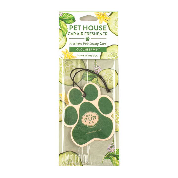 Pet House by One Fur All - Wholesale Car Freshener - Unisex - Cucumber Mint Car Air Freshener