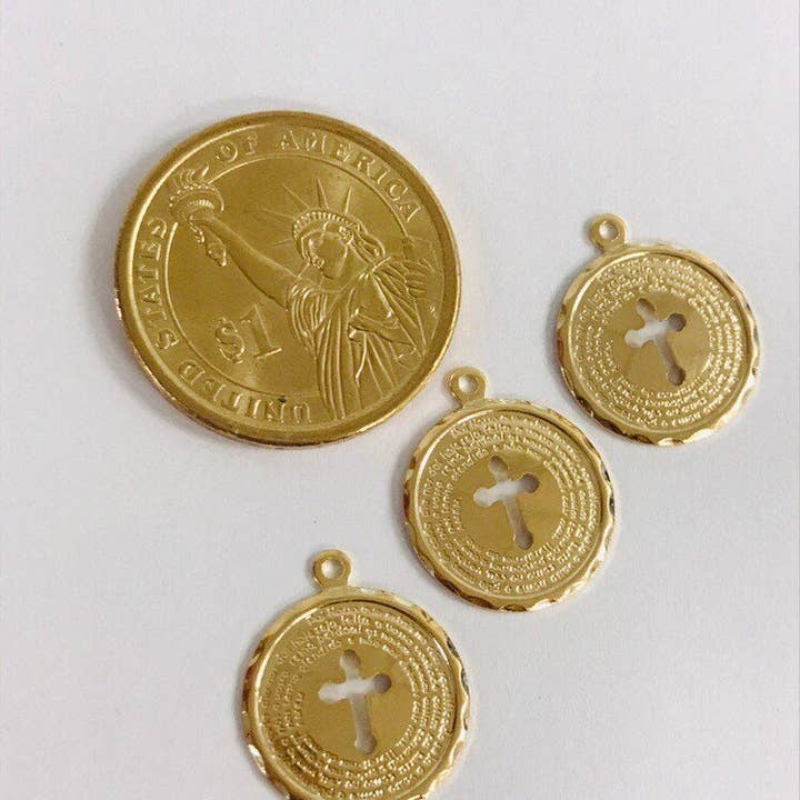 The Bead Bazaar - Wholesale Individual charm/pendant - 18K Gold Filled Ten Commandments Charm, Religious Charms For Jewelry Making, Religious Medals For Necklace, Catholic Jewelry, Christian Jewelry7