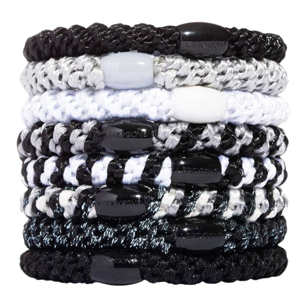 France Luxe/L. Erickson – Engroshandel Hårbånd - Dame – Grab & Go Hestehalebindere - Sæt med otte5