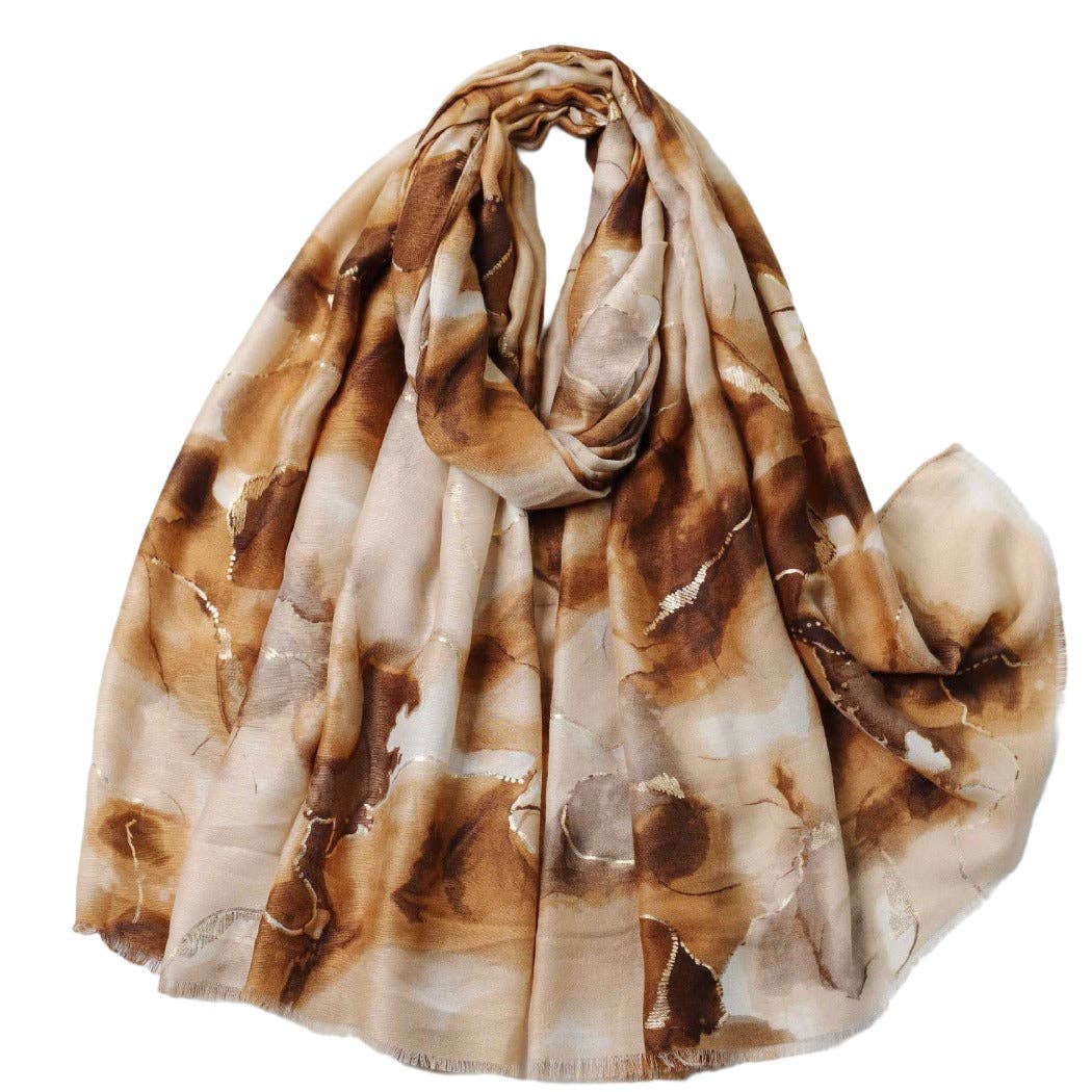 Funkyrel® Atzbranding Limited – Großhandel Schal – Damen – Scarvii - Schimmerdruck-Schal - Elegant & Trendy3