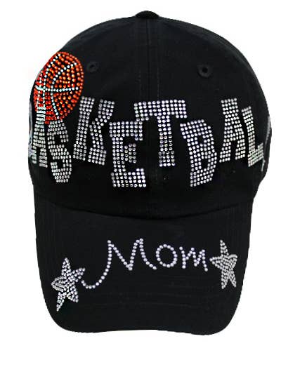 Basketball Mom  Bling Cap for wholesale by Cap Zone