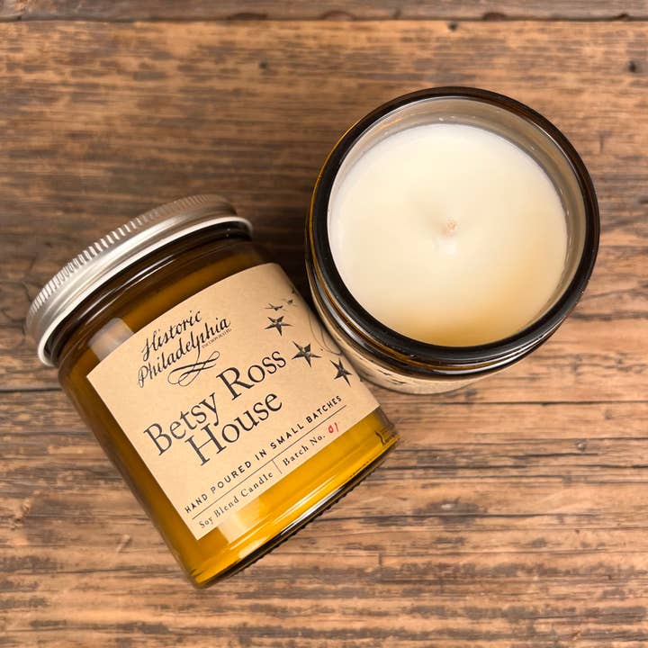 Liberty & Co. - Wholesale Jar/Filled Candle - Betsy Ross House Soy Blend Candle3