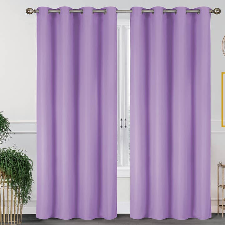 J&V TEXTILES - Wholesale Curtain - 2 Pack - 55'' X 84'' Solid Thermal Blackout Panels (19 Colors)24