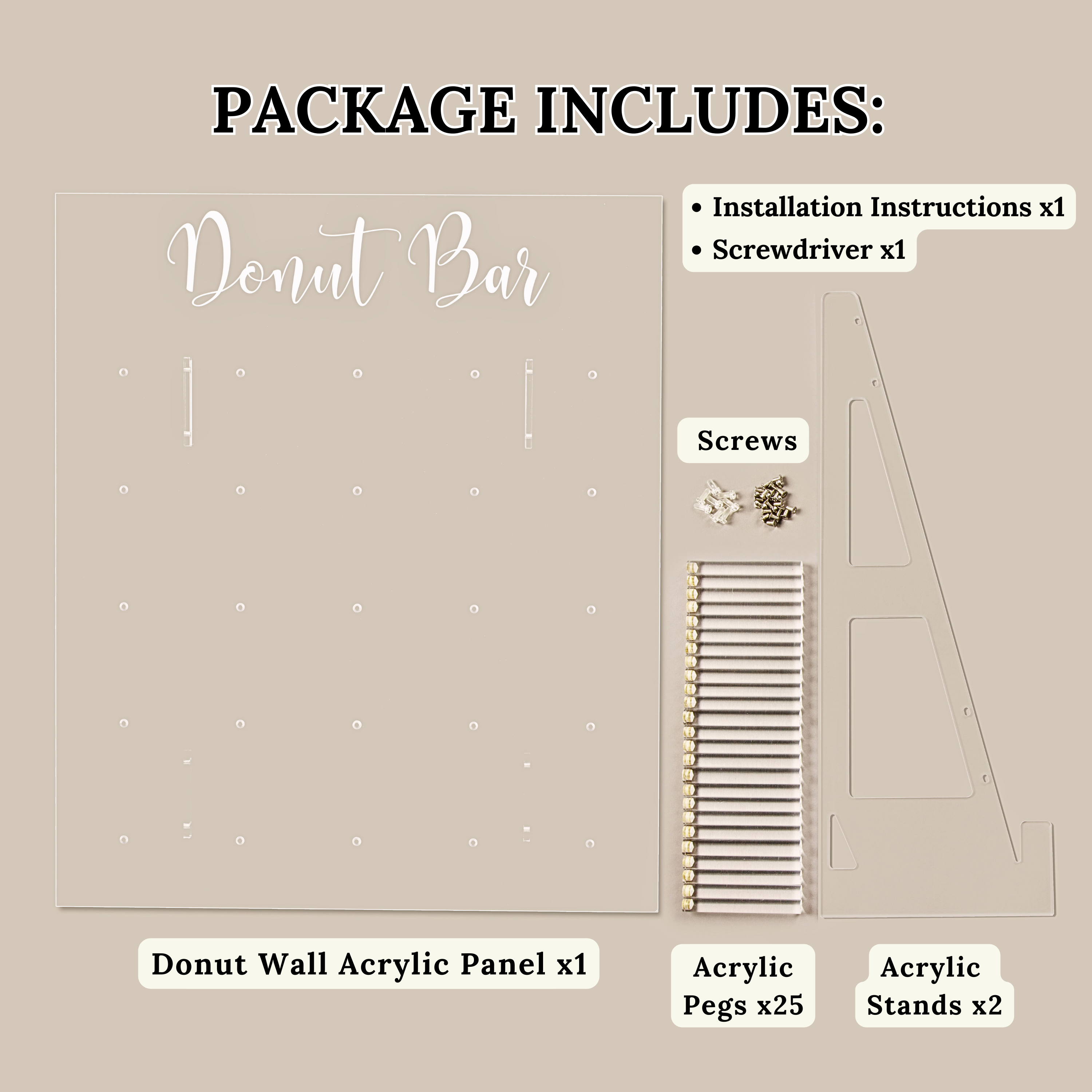 Opal Lily - Vente Support/étui pour présentoir - Présentoir mural Donut7