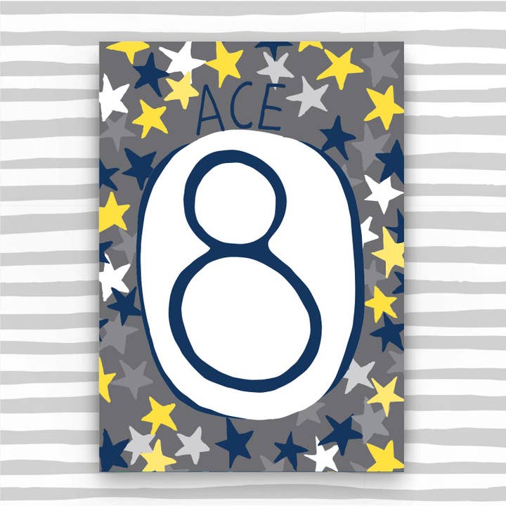 8th Birthday Card For A Boy - Boy Age 8 Birthday Card for wholesale by Molly Mae Ltd