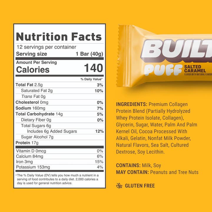 Campus Protein - Wholesale Snack Bar - Built Puff Protein Bar10