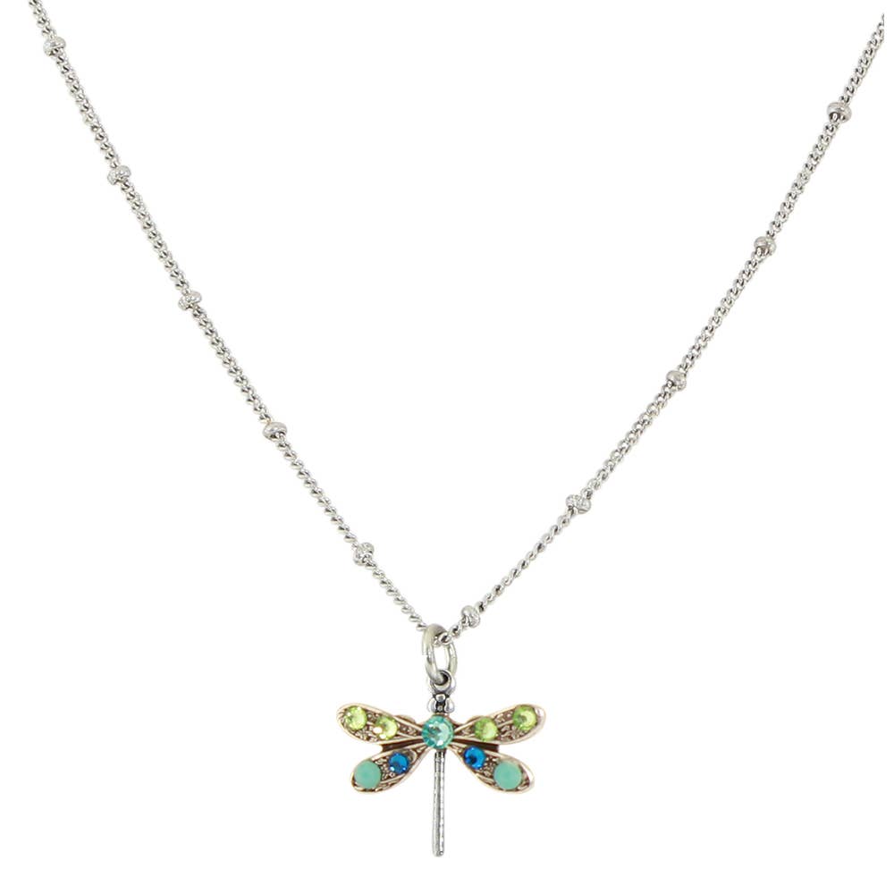 Baked Beads - Wholesale Pendant/Charm Necklace - Crystal Dragonfly Necklace1