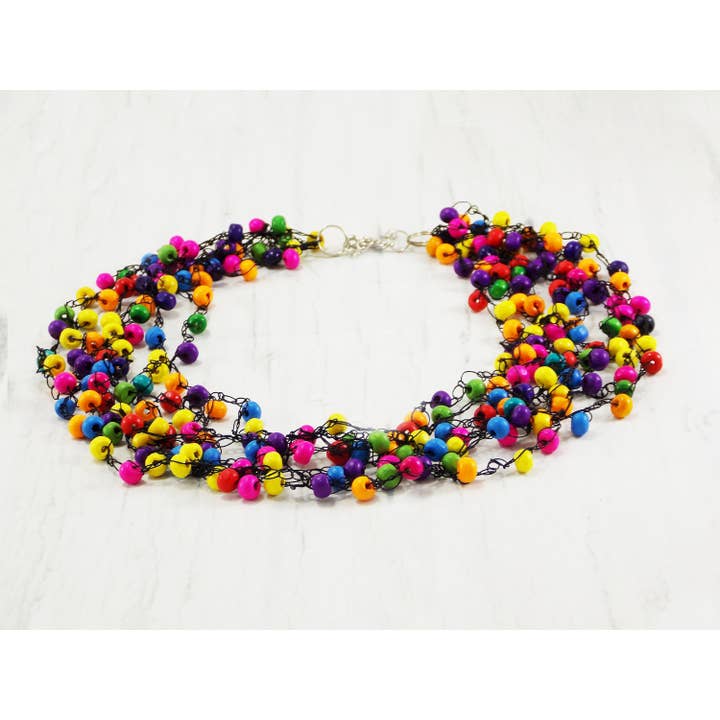 Ninolia – wholesale Stora halsband – Rainbow Statement Färgglada Halsband Halsband Sommar smycken miljövänliga gåvor