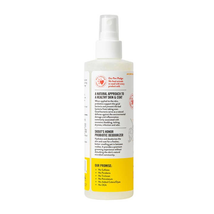 Pet Palette Distribution - Wholesale Pet Deodorizing Spray - Skout's Honor Probiotic Daily Use Deodorizer Honeysuckle 8oz1