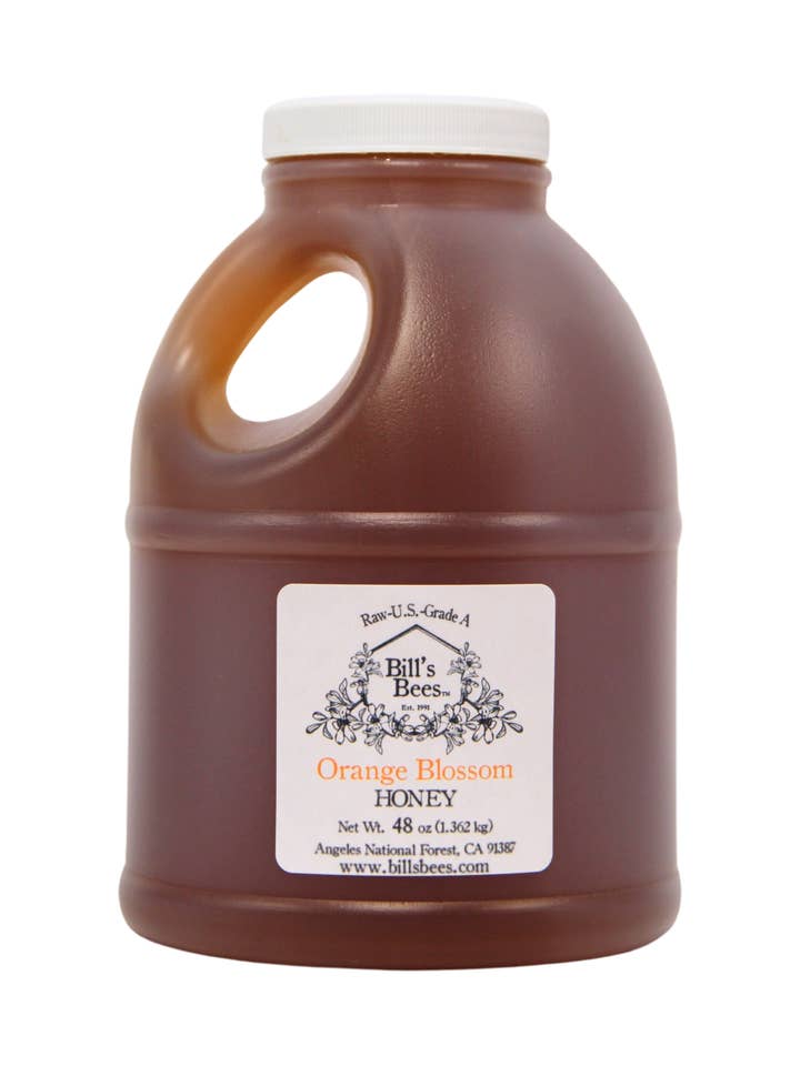 48 oz Orange Blossom Raw Honey for wholesale by Bill's Bees