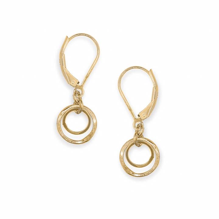 Pequeños Pendientes Colgantes Simples de Círculo para el Día a Día TINY SPIN para venta al por mayor de Freshie & Zero