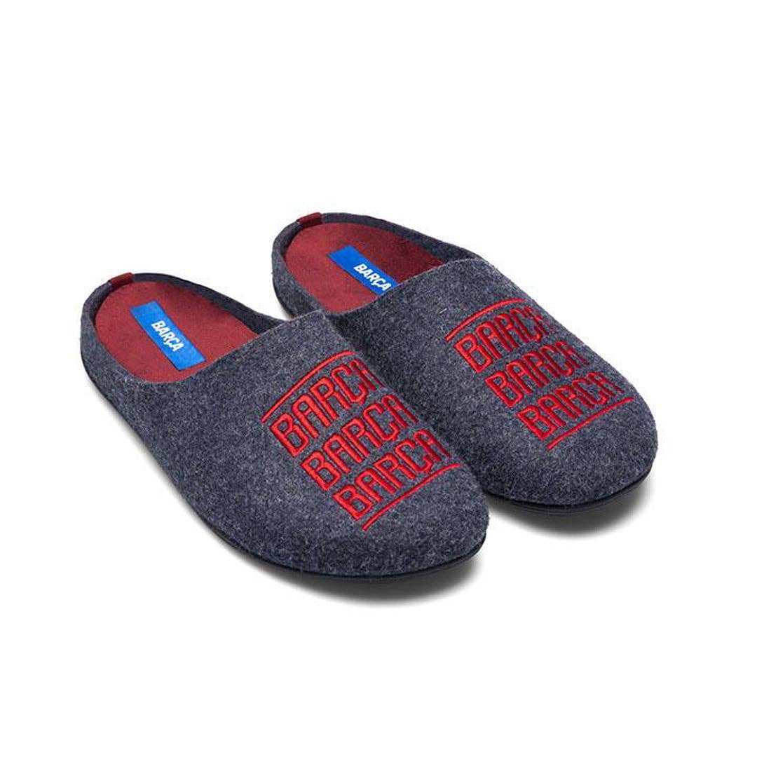Marpen Slippers – wholesale Slippers – Men's – FC Barcelona Blue Barça Letras Shoes1