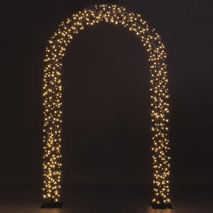 LIGHTSHARE - Wholesale Outdoor Ornament/Decor - Lighted Garden Arbors Bridal Wedding Arch Backdrop Stand Out4