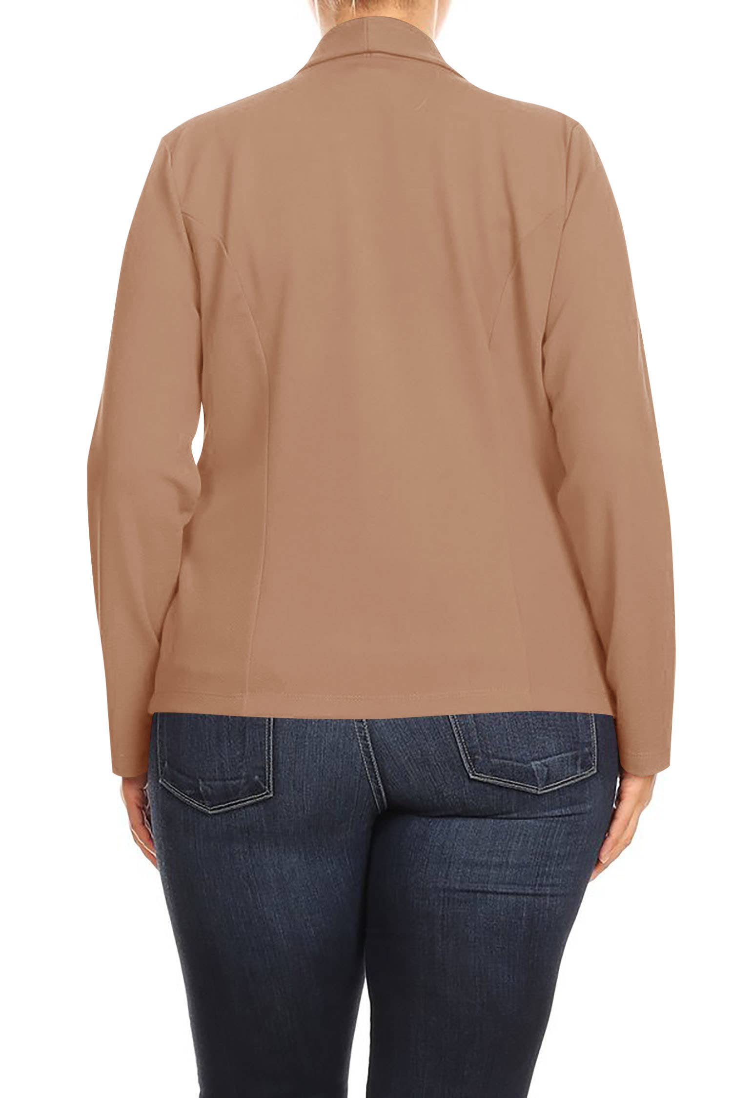 MOA COLLECTION - Wholesale Blazer - Women's - Plus Size Casual Open Front Office Work Wear Blazer Jacket38