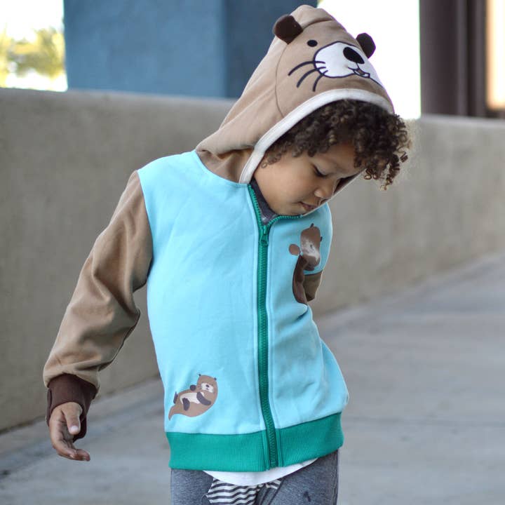 Doodle Pants – wholesale Hoodie – Child – Otter Toddler and Kids 3D Hoodie