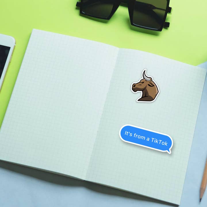 Sticker Bull - Wholesale Sticker - Its From A TikTo Sticker, TikTok, Meme Sticker, TikTok Waterproof Vinyl Sticker It's From A TikTok for Laptop, Waterbottle and, Car5
