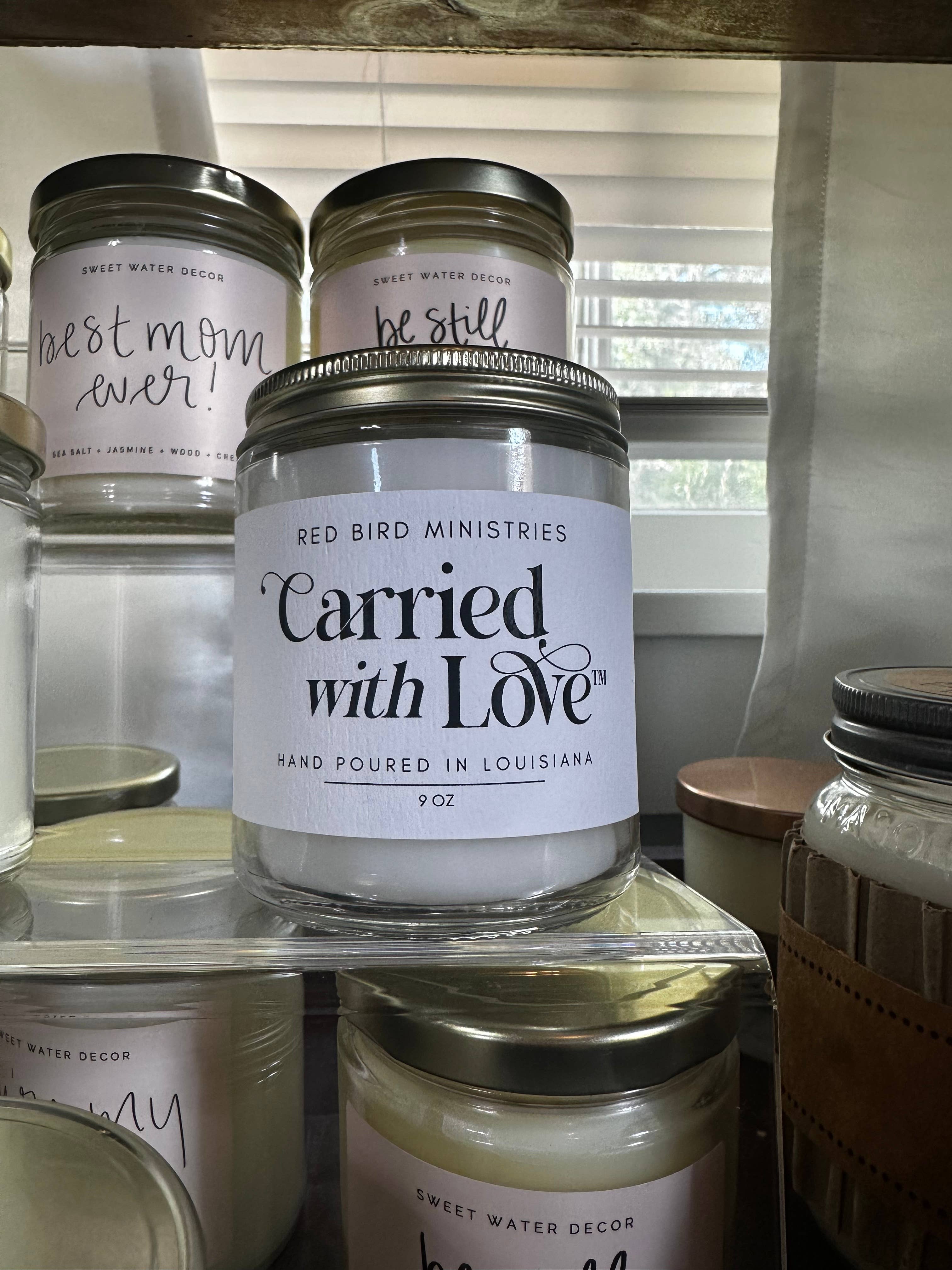 Red Bird Ministries Inc - Wholesale Jar/Filled Candle - Carried With Love Candle2