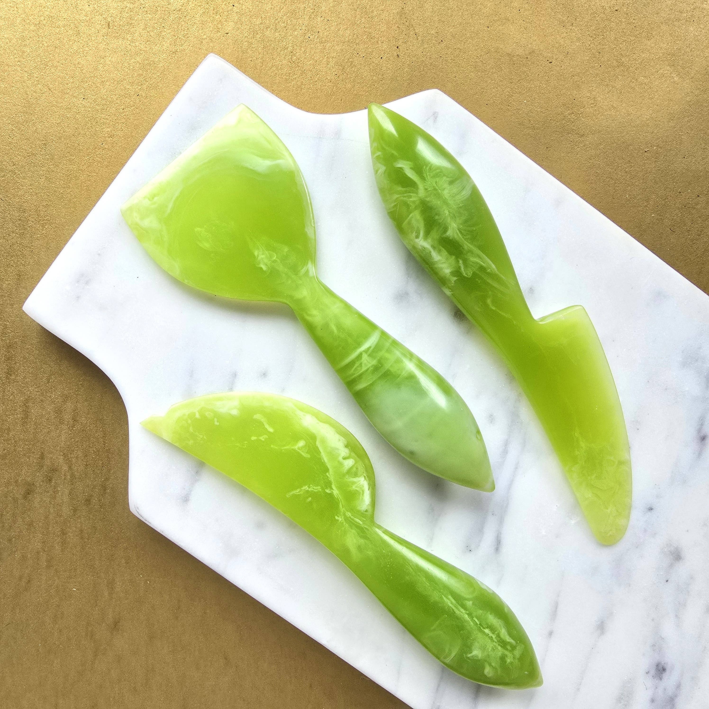 Gibb & Daan – Faca para queijo por atacado – Conjunto de Facas de Queijo de 3 Peças - Ferramentas de Charcutaria em Resina12