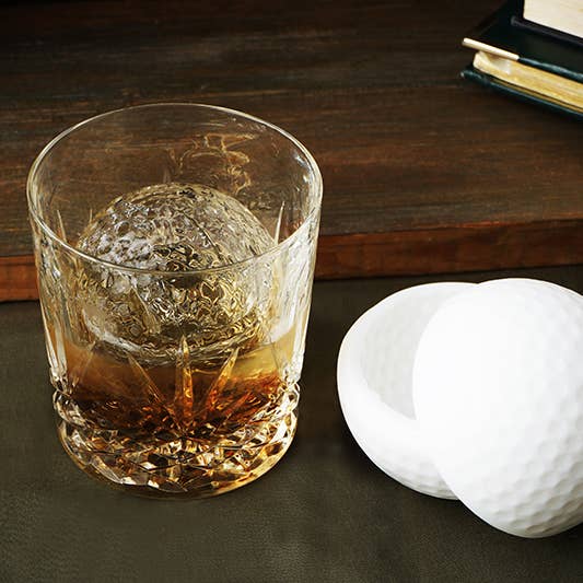 CGB Giftware - Wholesale Ice Tray/Mold - Fairways Set of 2 Golf Ball Ice Moulds In Gift Box
