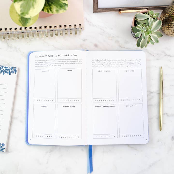 Cultivate What Matters - Wholesale Planner - Fresh Start Daily Goal Planner | Hydrangea Casebound