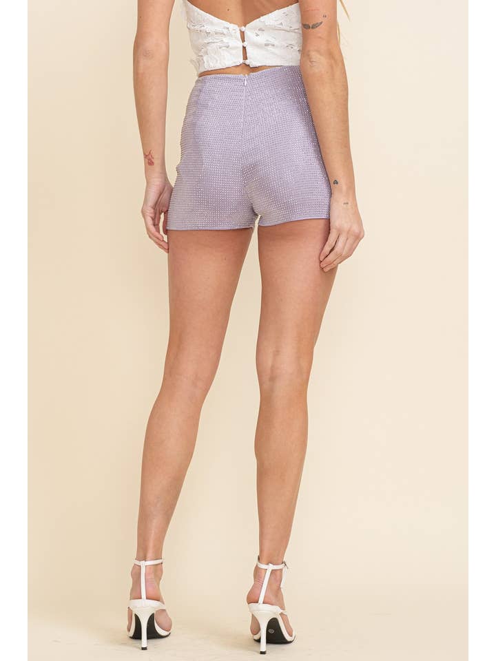 Cloud Ten - Wholesale Shorts - Women's - CP6126A-1 - RHINESTONE ZIP SHORTS9