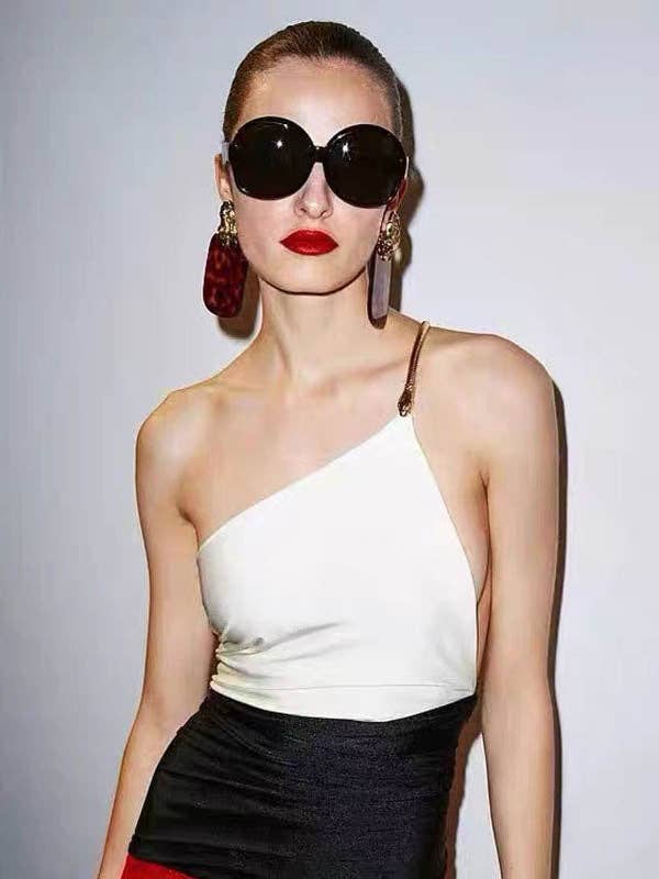 LEOPARD Geometrische Leoparden Plissee Patchwork Ohrringe Ohrringe Accessoires für den Großhandel auf Faire3