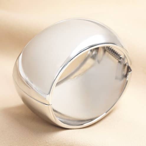 Stainless Steel Hinged Chunky Bangle for wholesale by Lisa Angel