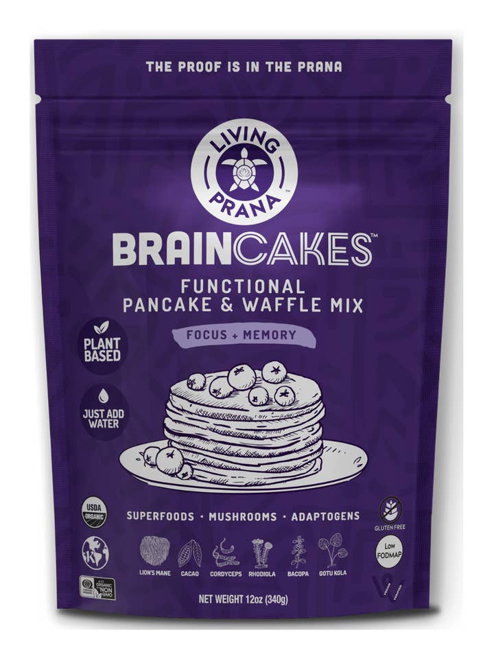 BrainCakes® Functioneel Pannenkoek- en Wafelmix - Biologisch, Glutenvrij voor wholesale door Living Prana