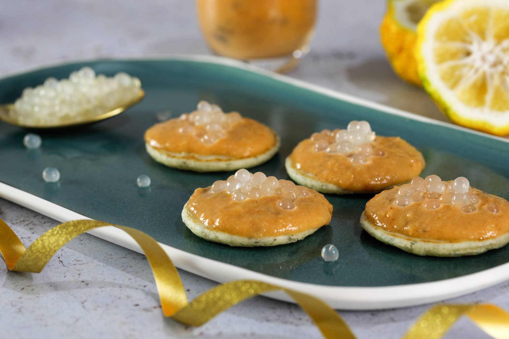 My Bubble Tea - Wholesale Marinade - Culinary spheres 120g - Yuzu Ginger2