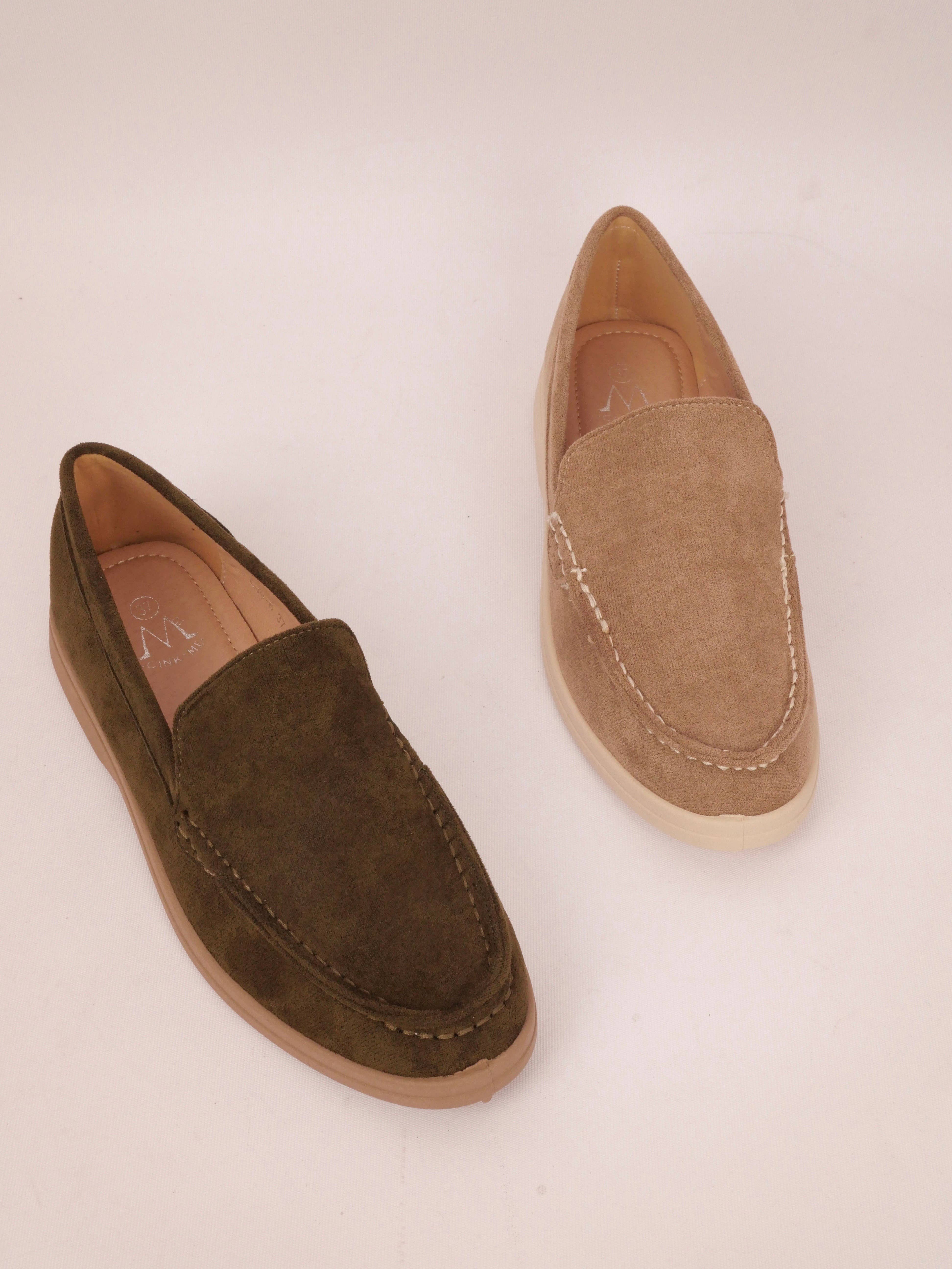 BELLICY / Cink-me - Wholesale Loafers - Women's - L09-6, Suedette loafer moccasins1