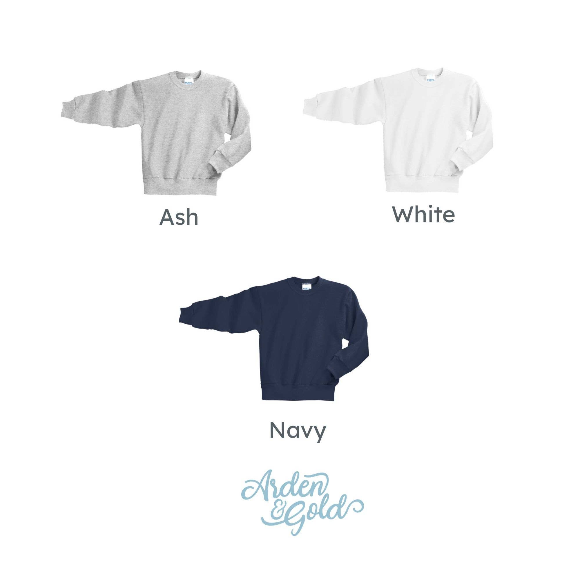 Arden & Gold - Wholesale Sweatshirt - Kids - Kids 4th of July Icons Embroidered Crewneck Sweatshirt 7