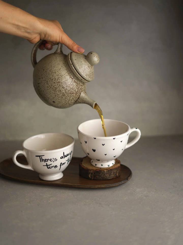 Teacup with message for wholesale by CerAmor Cerâmica