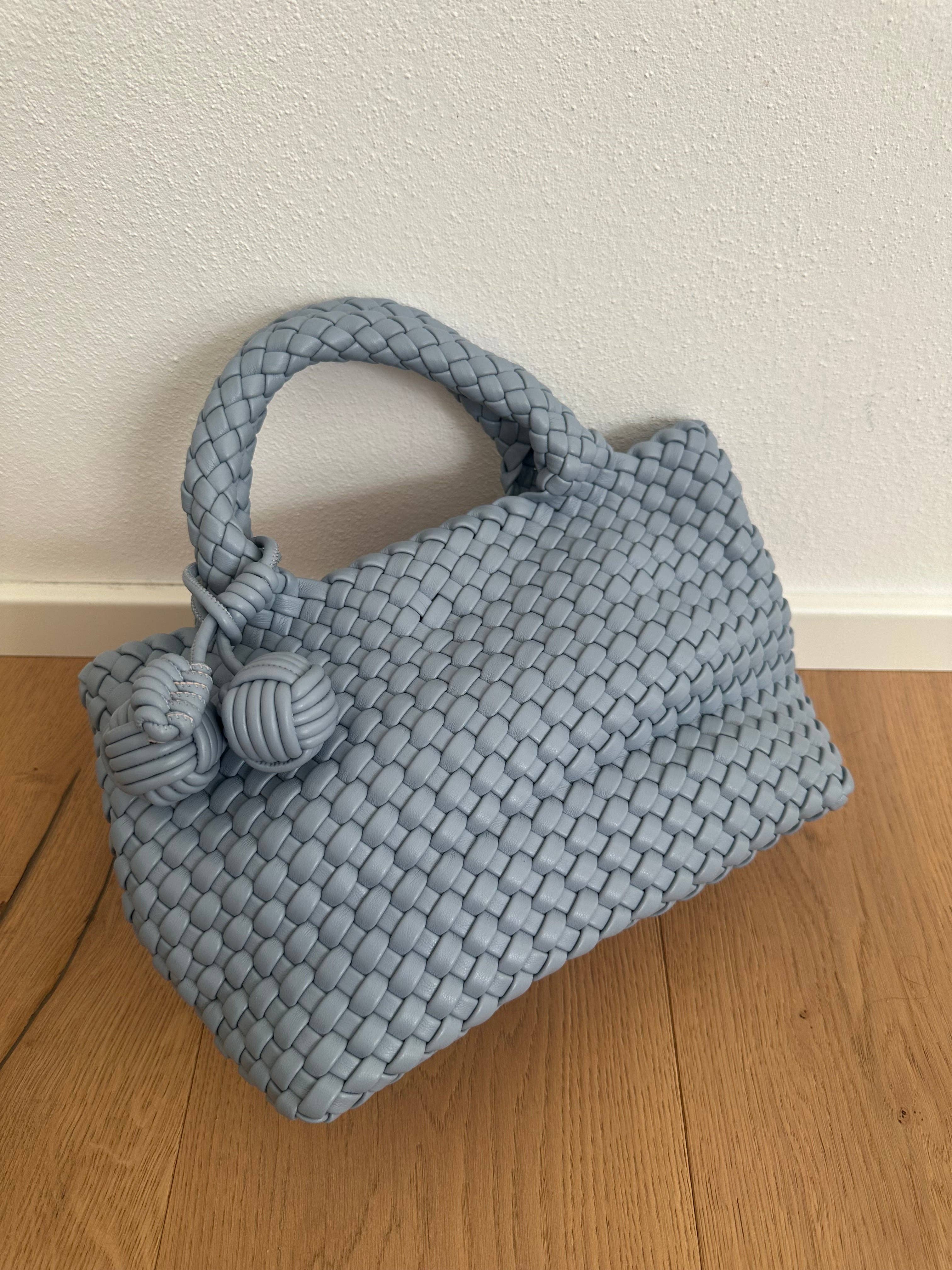 Zhade – Mala com alça superior – Mulher por atacado – Mala de mão em pele vegan entrançada11