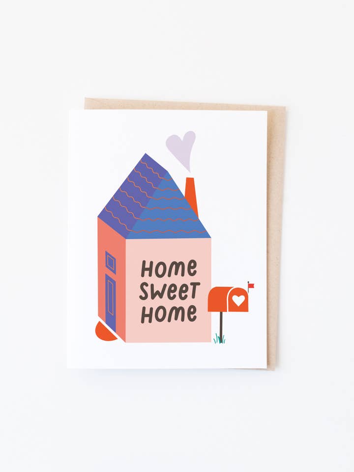Home Sweet Home Housewarming Card for wholesale by Graphic Anthology Greeting Cards