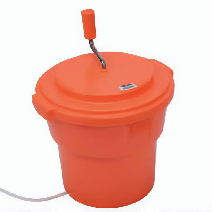 EcoQuality - Wholesale Kitchen Tool/Gadget - Salad Spinner/Dryer, 5 Gallon, Orange Plastic