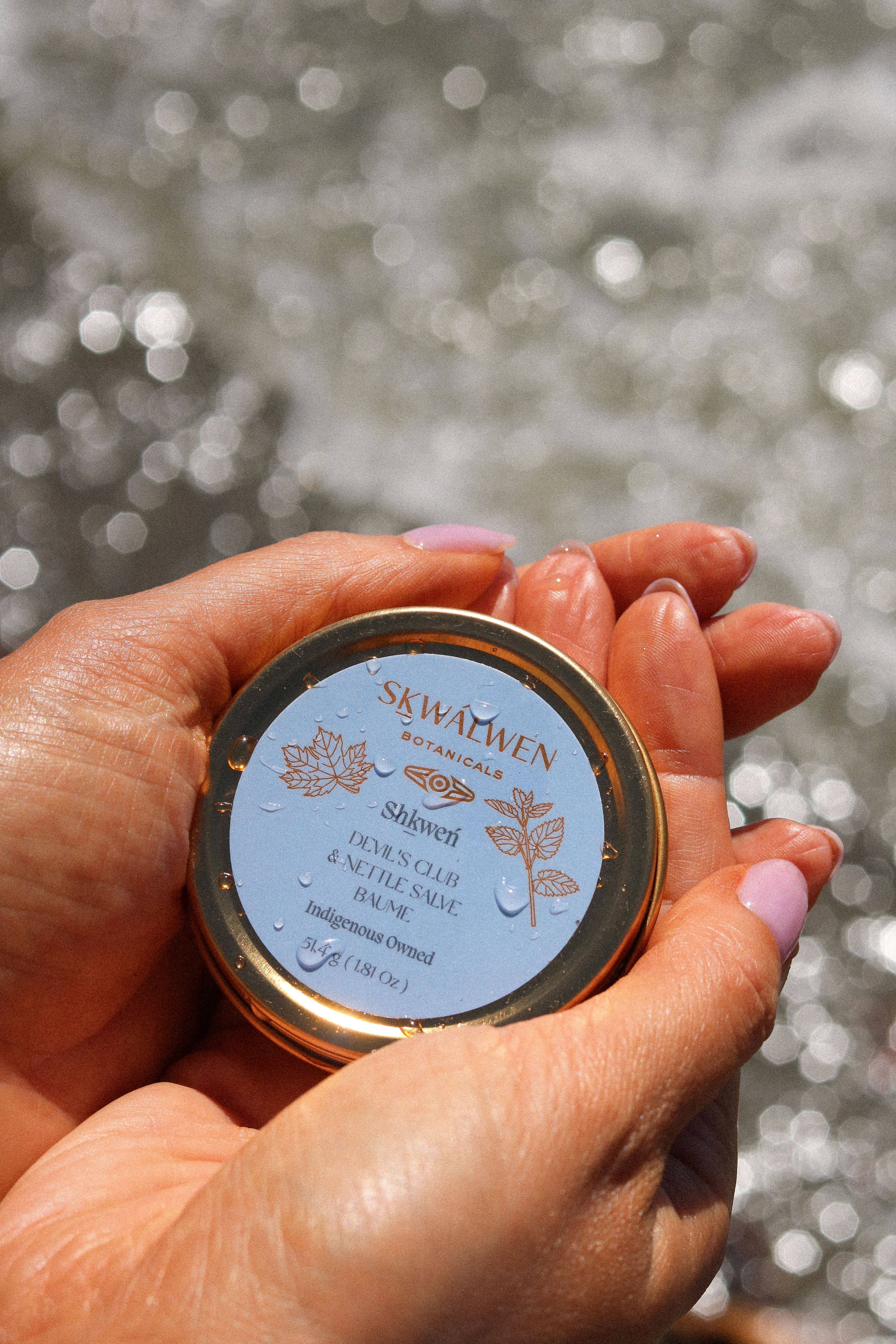 Skwálwen Botanicals - Wholesale Healing Salve/Balm/Cream - Shkweń Devil's Club & Nettle Salve2