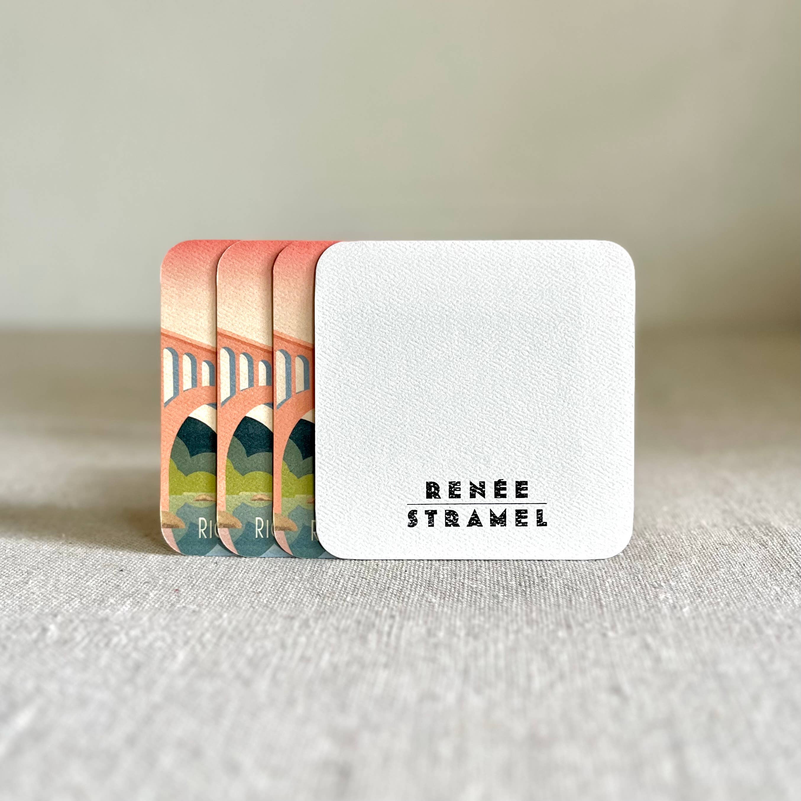 Renée Stramel - Wholesale Coasters - Richmond, VA Paper Coaster Set - Set of 4 Coasters2