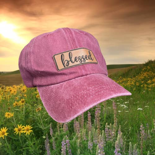 Blessed Vintage Baseball Cap for wholesale by Tiny Sparrow Designs